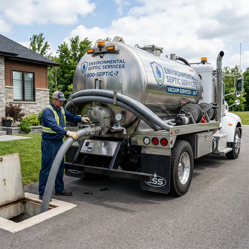 Septic tank pumping service
